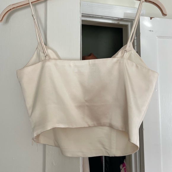 ZARA Satin effect corset top - Picture 6 of 8